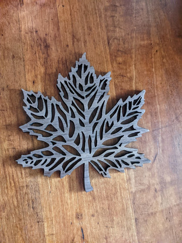 Handmade Maple Leaf Coaster Set of 4 or 6