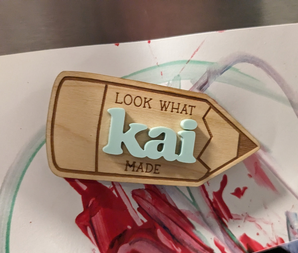 'I Made This' Kids Custom Name Magnets