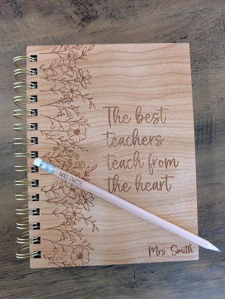 Personalized Wood Notebook