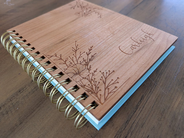 Personalized Wood Notebook