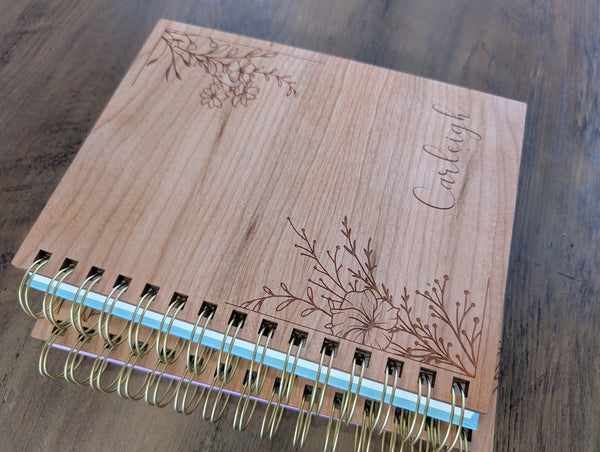 Personalized Wood Notebook