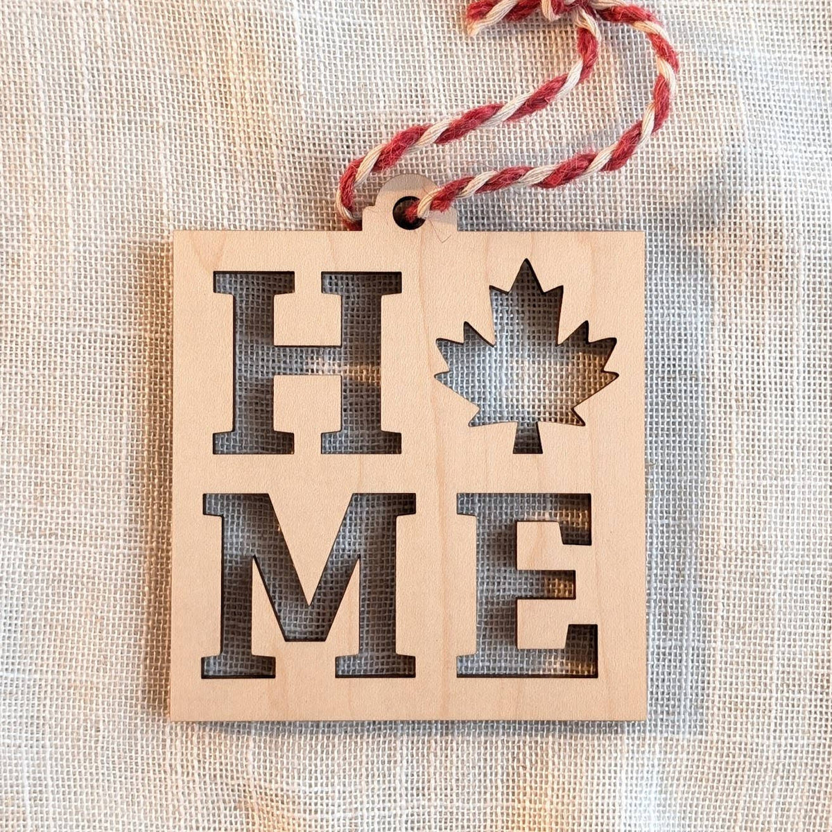 HOME Canada Ornament - Wood Christmas Souvenir Ornament