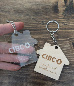 Custom Keychain order for CIBC Mortgage