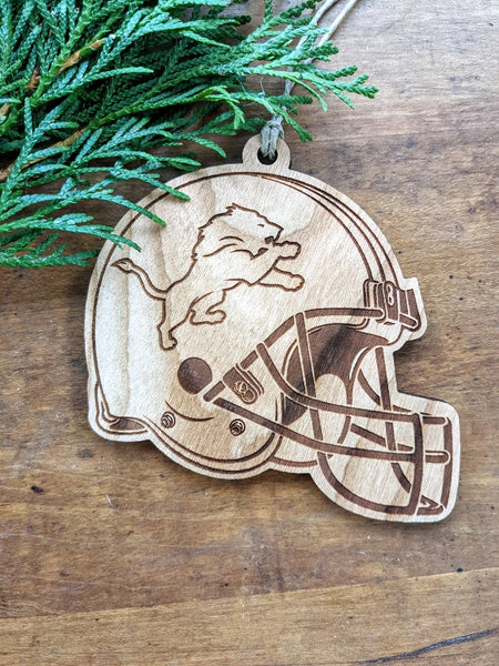 Handmade Detroit Lions Christmas Ornament (Personalization Available) Active