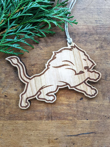 Handmade Detroit Lions Christmas Ornament (Personalization Available) Active