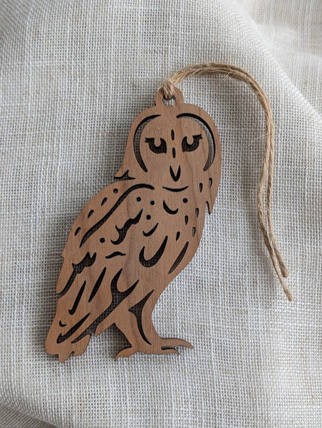 Wildlife Ornament - Owl Wood Souvenir - Made in Canada