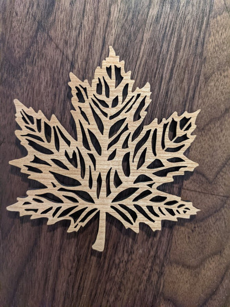 Handmade Maple Leaf Coaster Set of 4 or 6