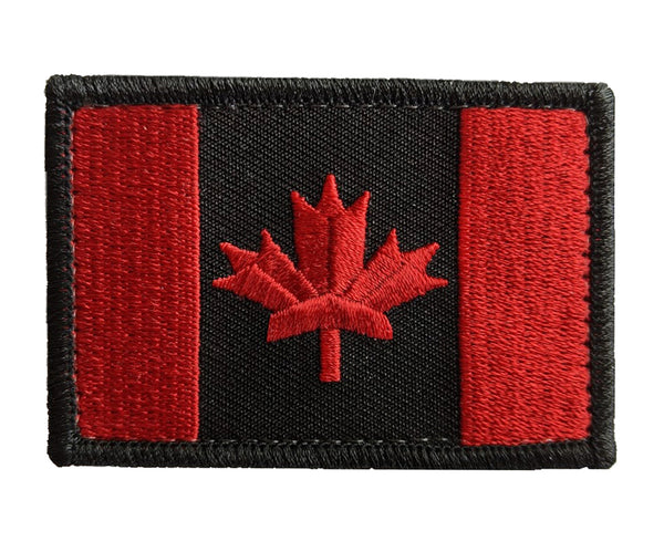 Canadian Flag Morale Patch - Velcro-Backed Embroidery